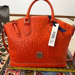 Rare Dooney & Bourke Retro Grafica Domed Satchel NWT